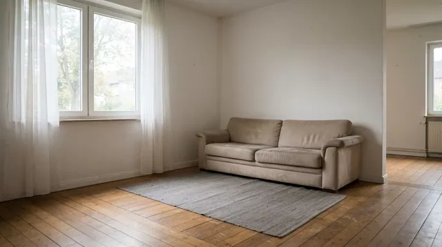 An ordinary phone photo of the existing room
